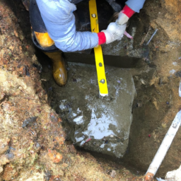 Construction d'un Mur de Soutènement en Blocs de Béton pour un Terrain en Pente Faches-Thumesnil